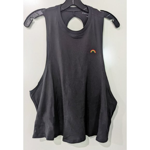 NWT Spiritual Gangster | Surplice Back Swing Tank with Rainbow Embroidery - Picture 5 of 10